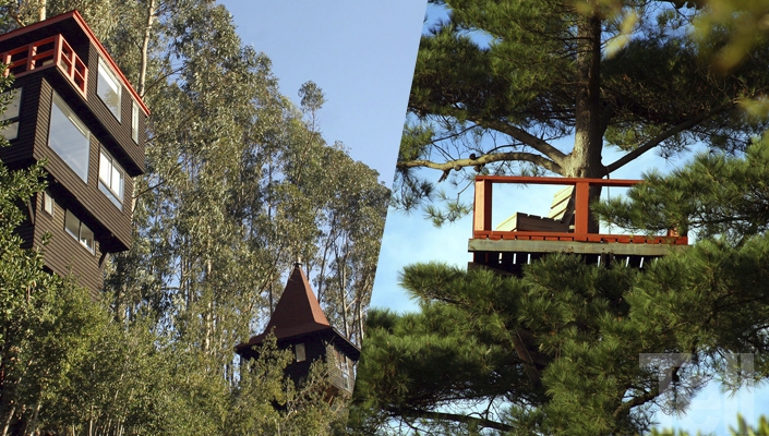 Parque Las Nalkas: Dormir en los árboles