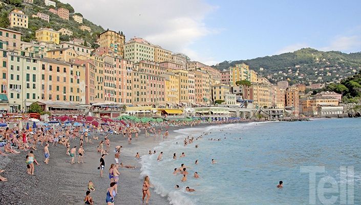 Costa Ligure, Italia: arcoíris en primera línea