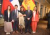 Inicio de funciones como Cónsul Honorario de España en Valparaíso de Claudio Gorichon Bengoechea en Estadio Español de Recreo