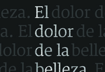 El dolor de la belleza