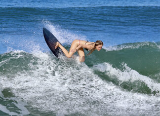 Trinidad Gómez, surfista: Promesa del surf