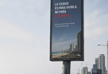 La ciudad de los letreros y contaminación visual
