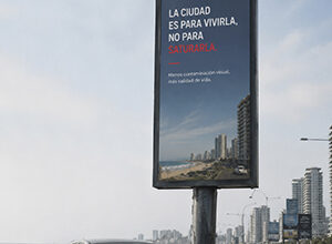 La ciudad de los letreros y contaminación visual